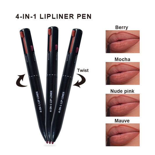 4 in 1 color lip liner lipstick  makeup pen